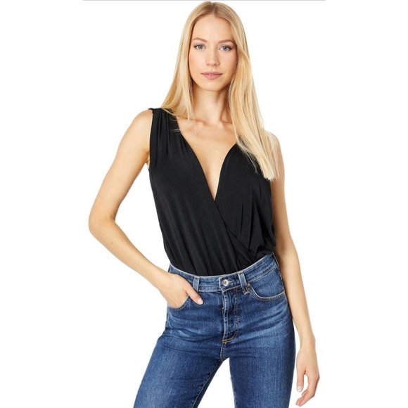 Free People Night Owl Bodysuit Black Size S New - Picture 1 of 3